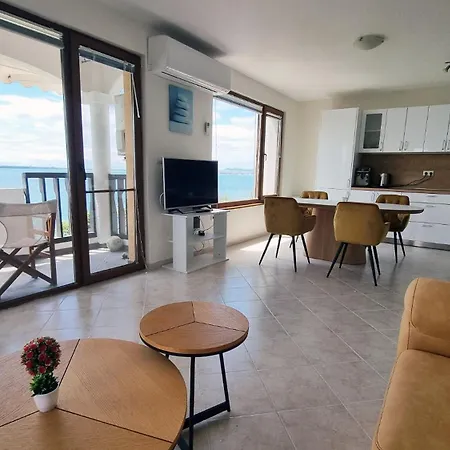 под наем 4-стаен с изумителна фронтална гледка море, Sun Coast влас Lägenhet Sveti Vlas